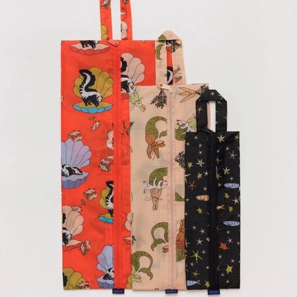Baggu Zip Pouch Set Sea Animals - Picture 2 of 2